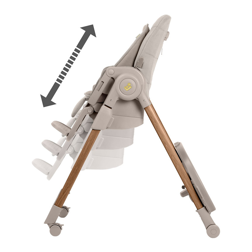 Chaise haute réglable et évolutive Minla Plus Elegance Beige 