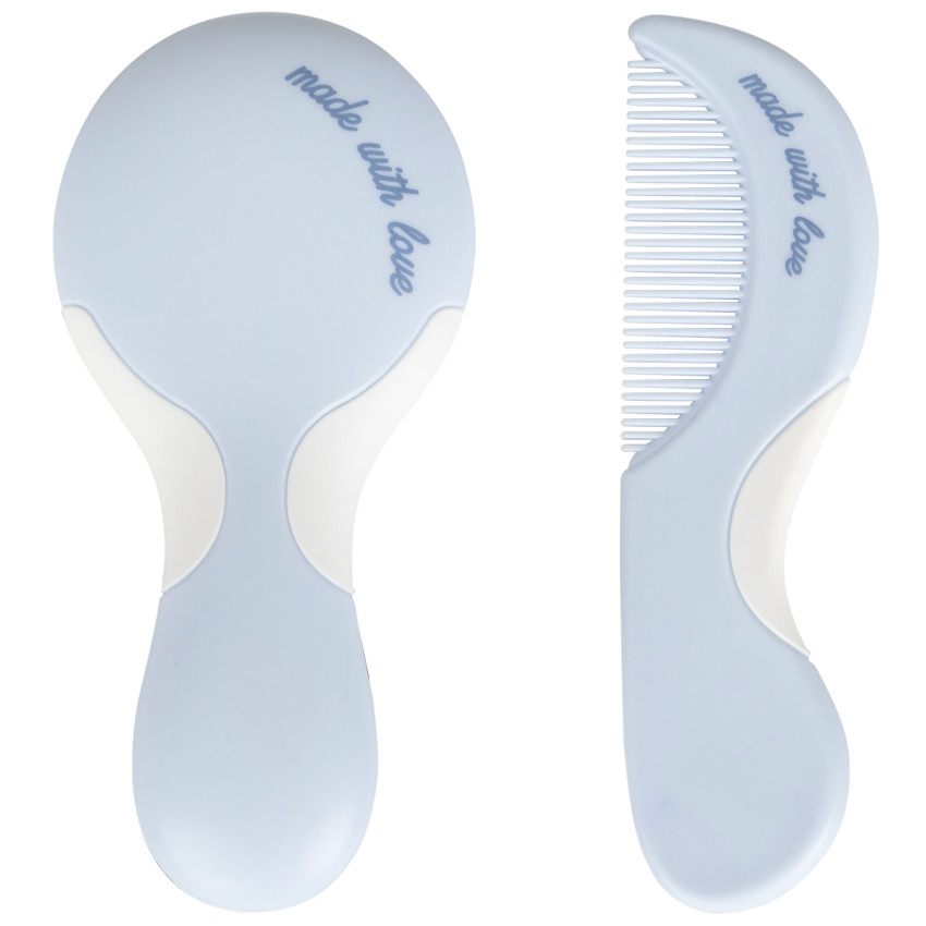 Set brosse et peigne Aloha - Bleu 