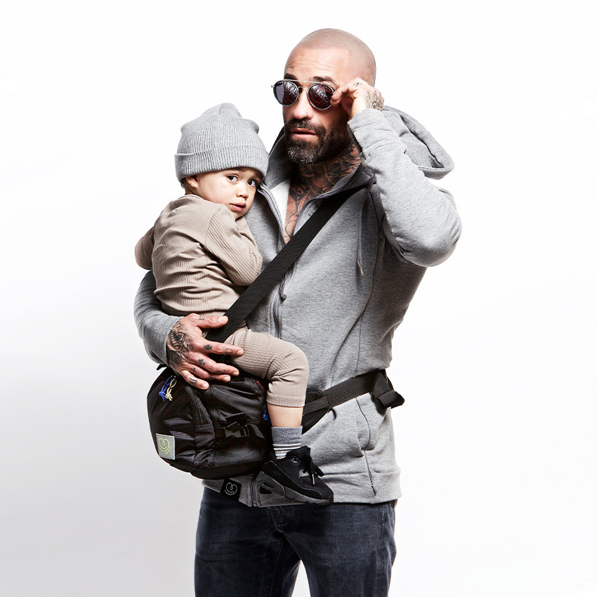 Sac à langer multifonction CaravanBag + Hip SeatNoir 