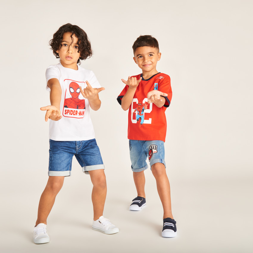 T-shirt manches courtes Spider-Man Marvel pour garçon 