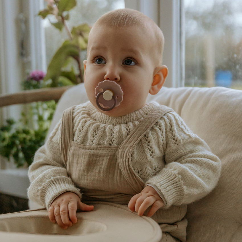 Lot de 2 sucettes latex T2 Daisy Bloom lavender haze/cream 