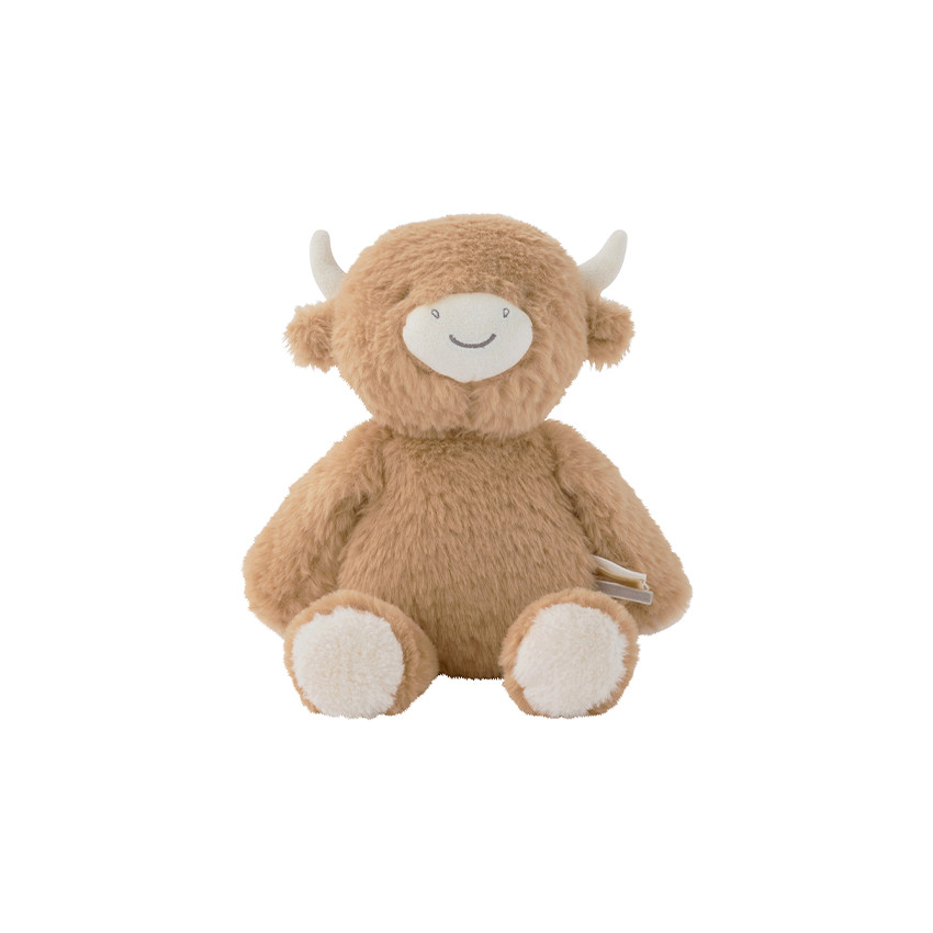 Petite peluche 25cm Fluffy la vache beige