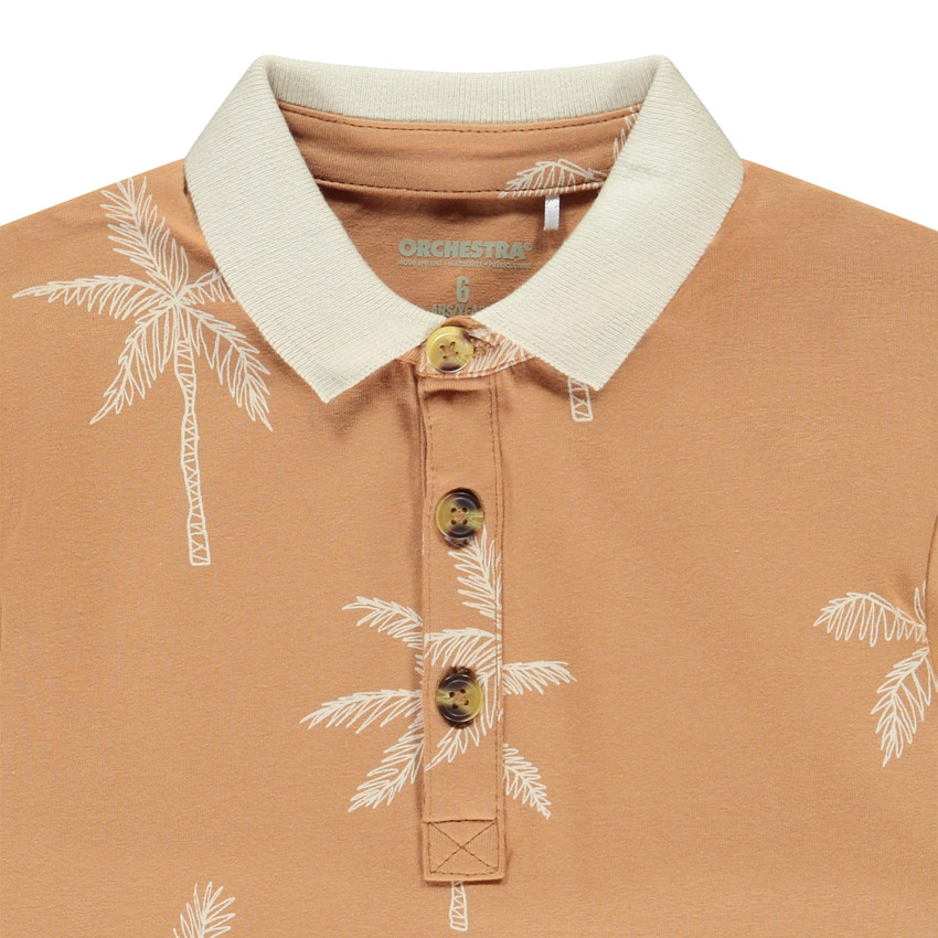 Polo manches courtes imprimé palmier pour garçon  
