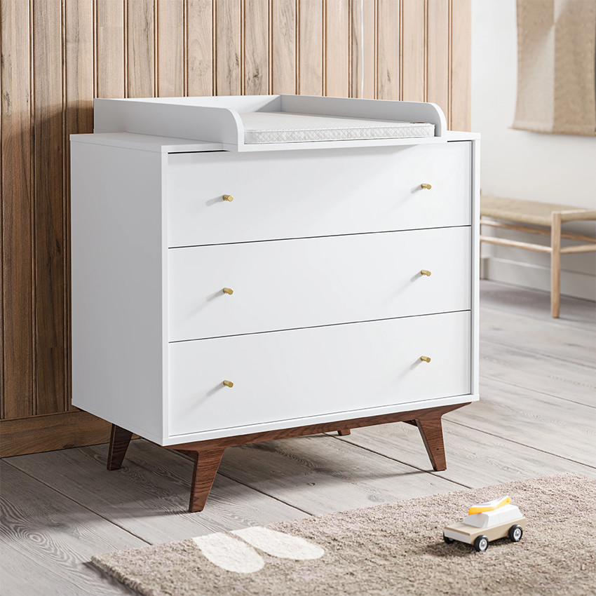 Plan à langer pour commode Mid II blanc 