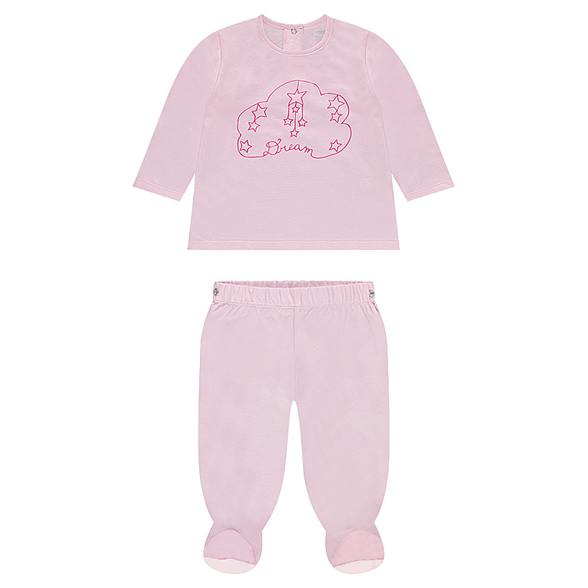 Pyjama en jersey avec nuage printé 
