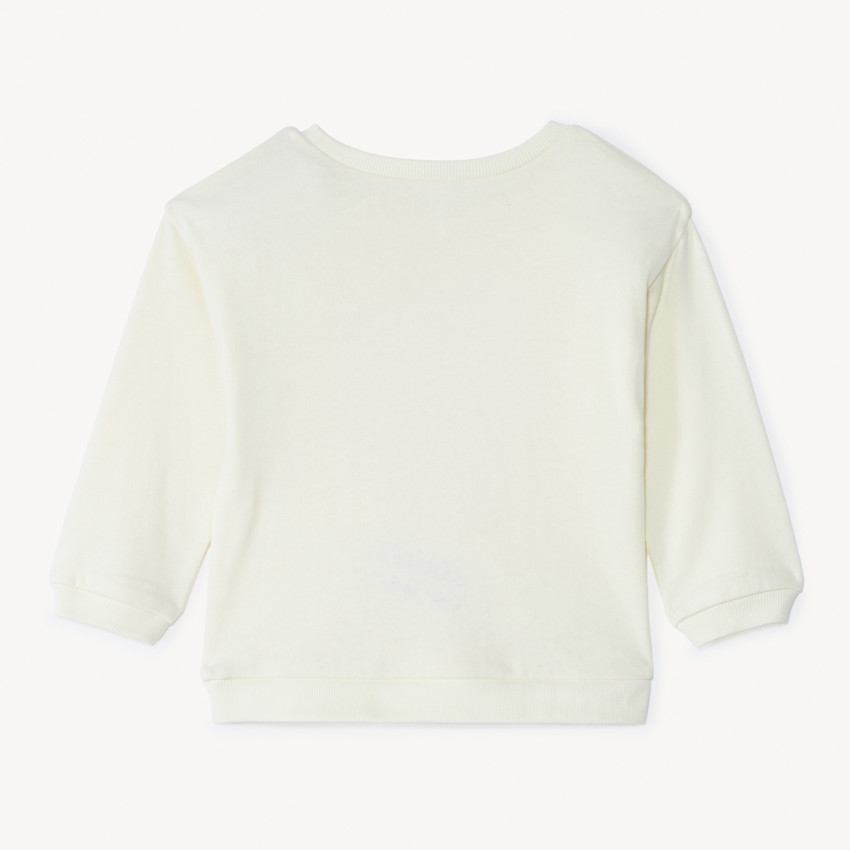 Sweat molleton print fraise pour bébé fille 