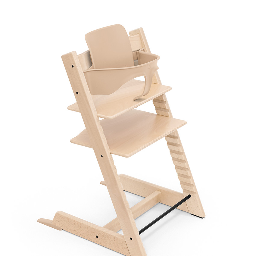 Chaise haute évolutive Tripp Trapp + Babyset et Newborn set - Bois naturel 