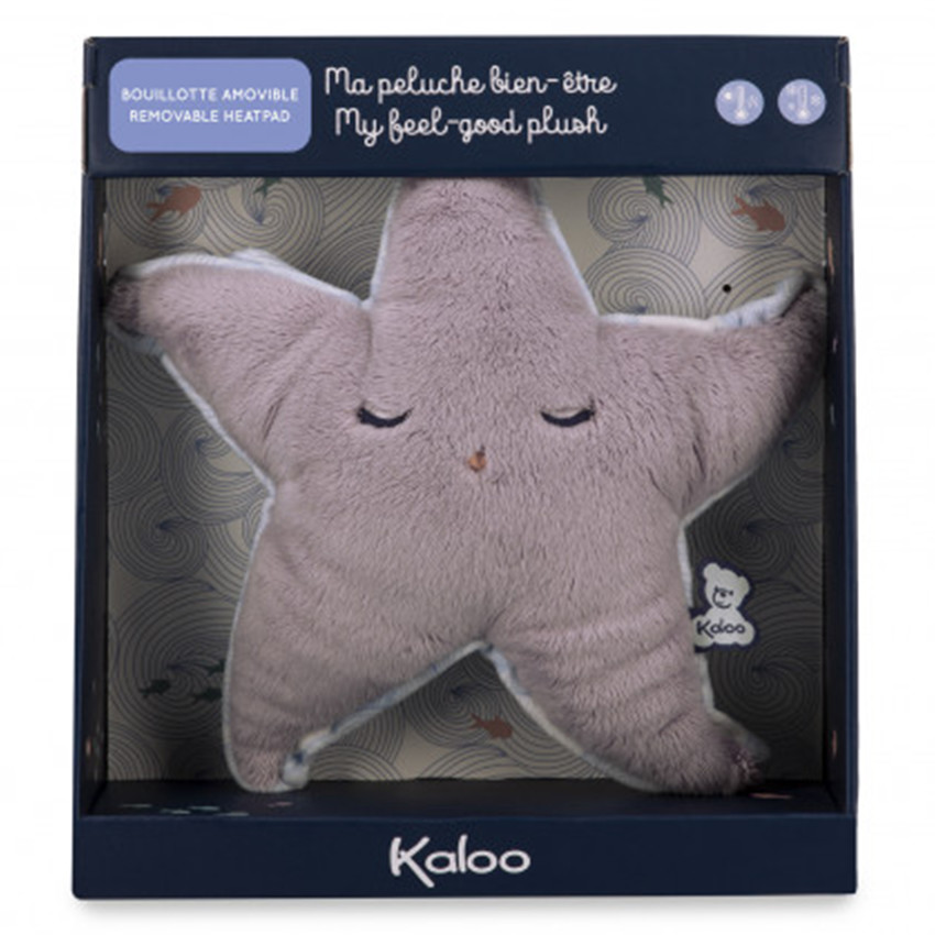 Bouillotte-peluche bien-être étoile de mer - Rose (Kaloo) - Image 1