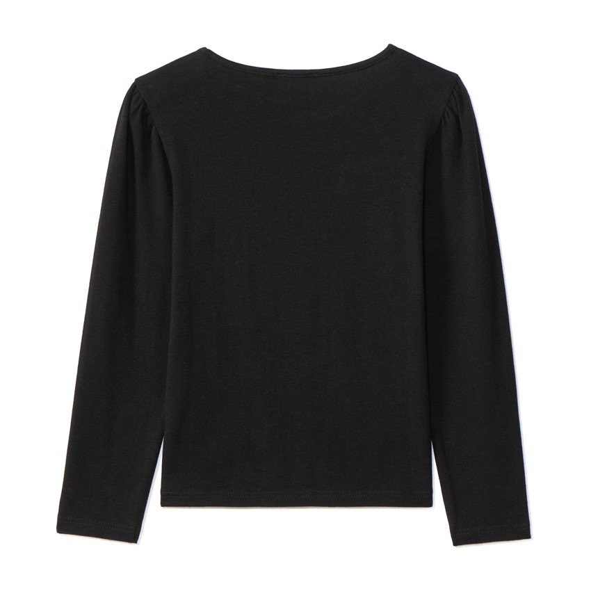 T-shirt manches longues brodé fille 