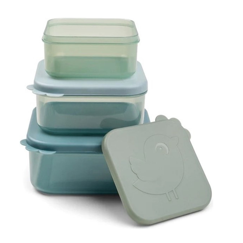Lunchbox 3 pièces - Deer Friends Bleu 