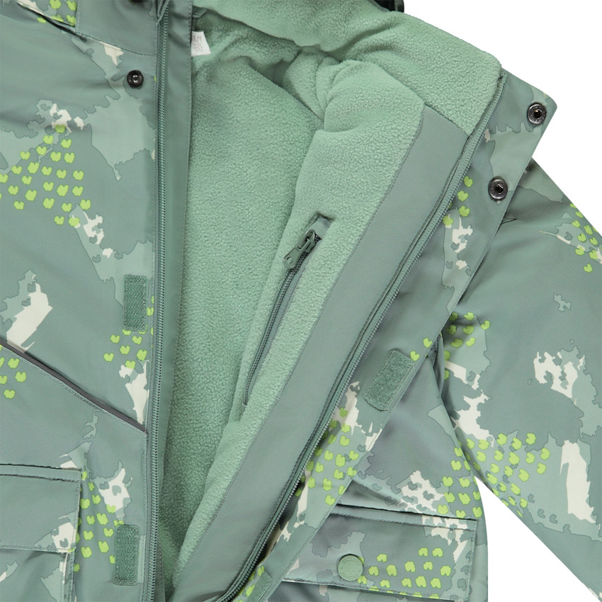 Blouson de ski doublé avec imprimé fantaisie pour garçon 