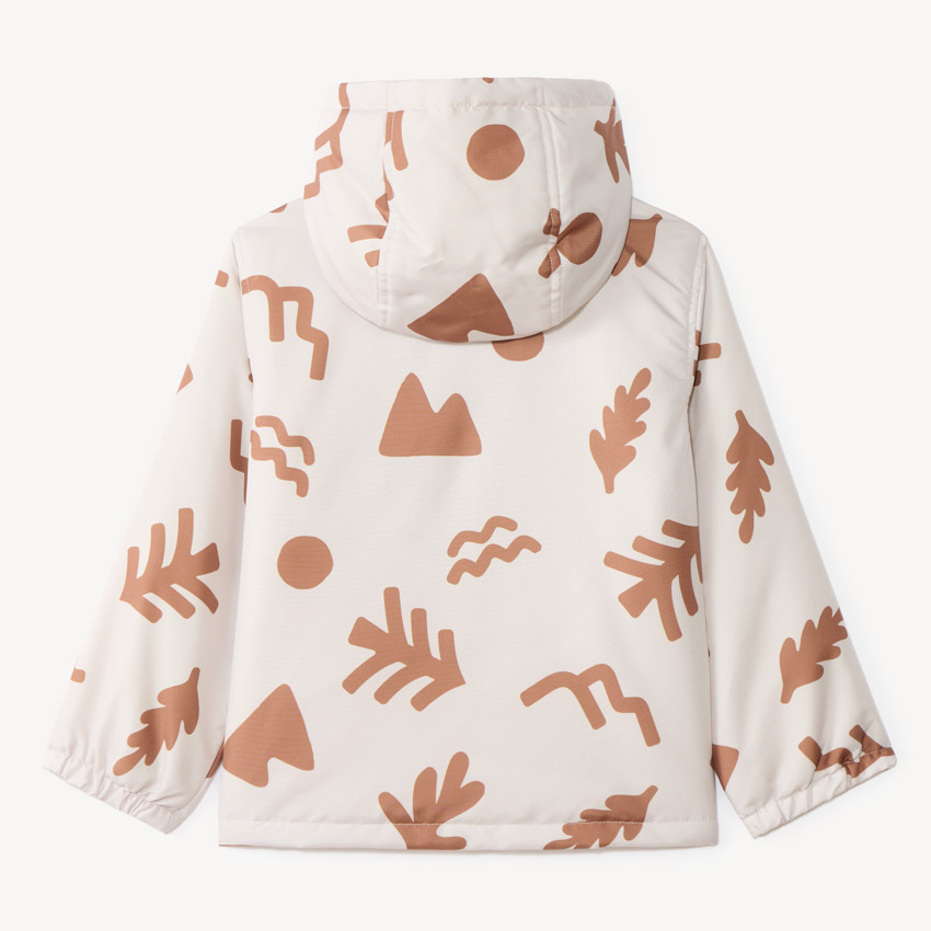 Coupe-vent à capuche garçon en ripstop motif graphique 
