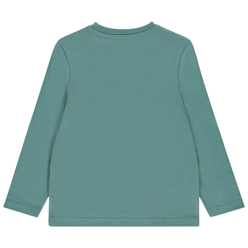 T-shirt manches longues à patchs bouclettes pour garçon 