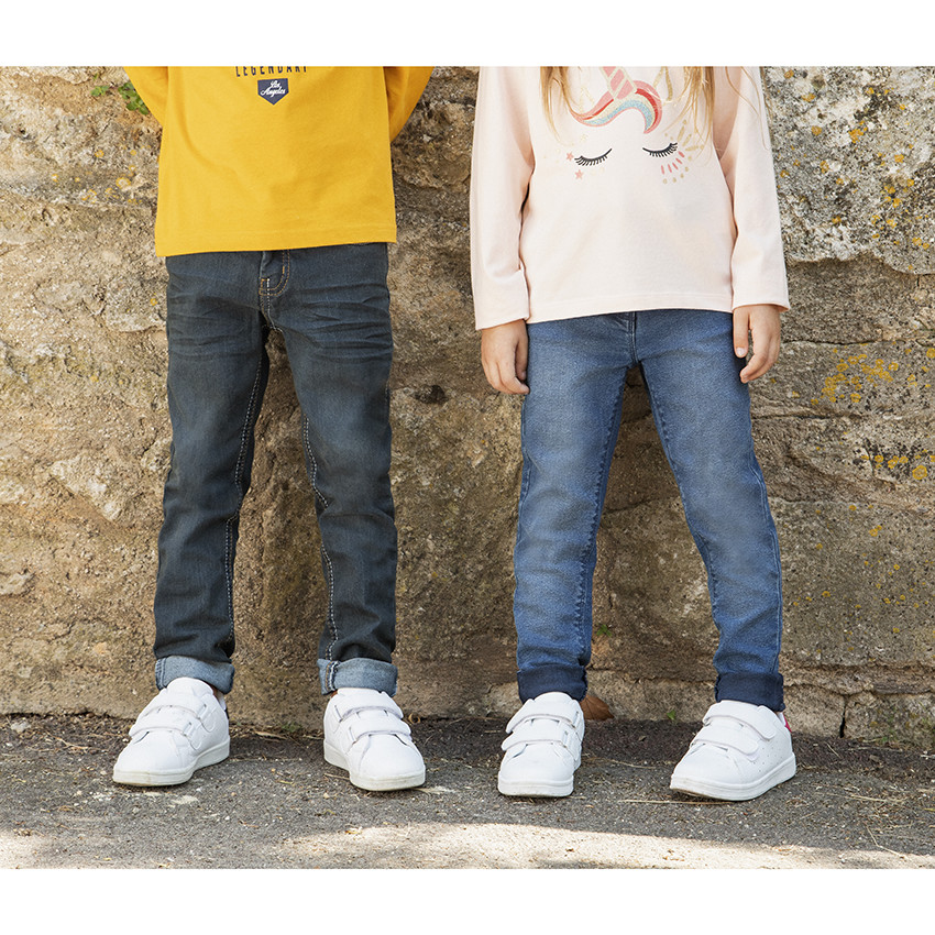 Jean slim délavé pour enfant garçon 