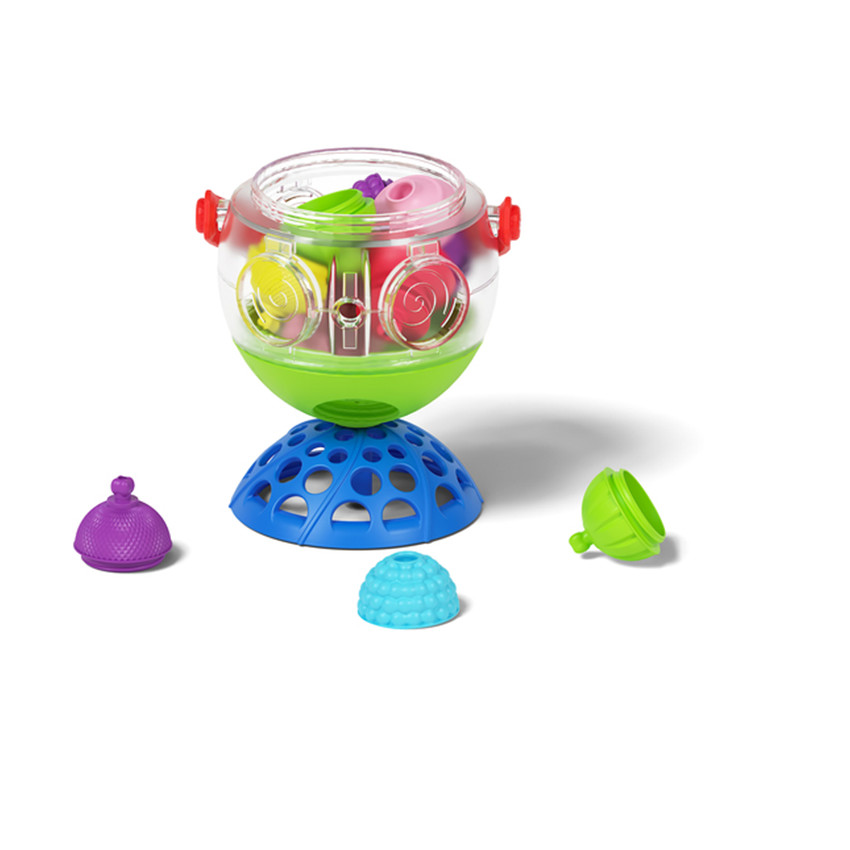 Panier de bain et perles éducatives - 12 pièces  