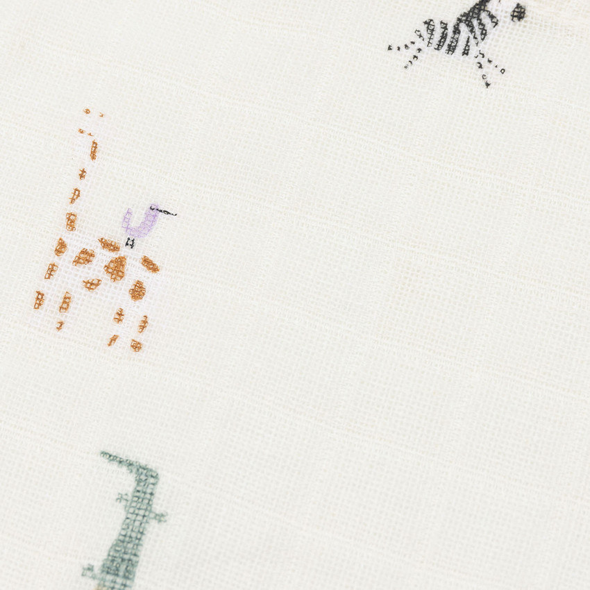 Lot de 3 langes en gaze 70 x 70 cm Jungle Jambo 