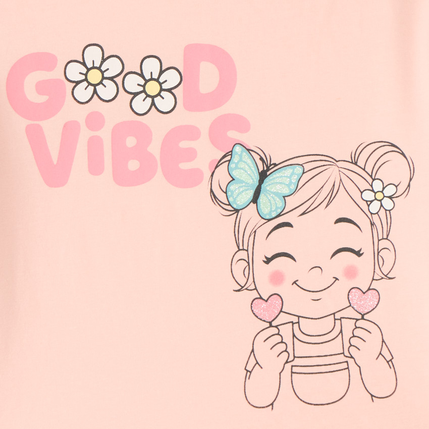 T-shirt manches courtes Bilie Boo pour fille 