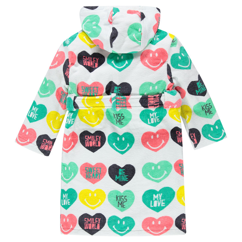 Peignoir imprimé Smiley  