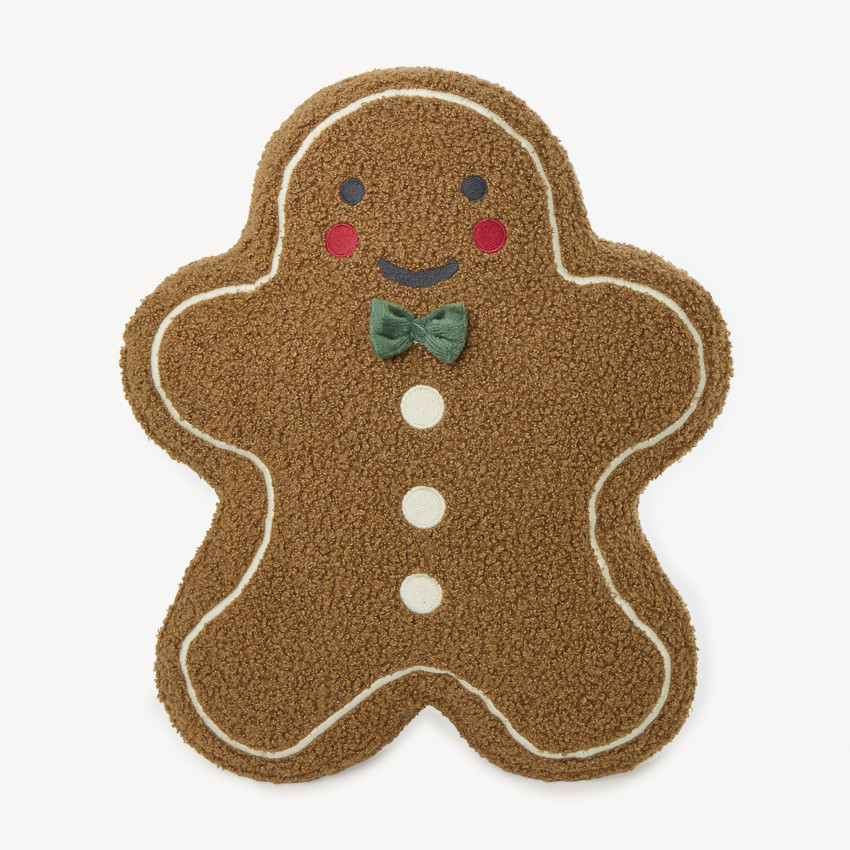 Range-pyjama biscuit de Noël en sherpa garçon