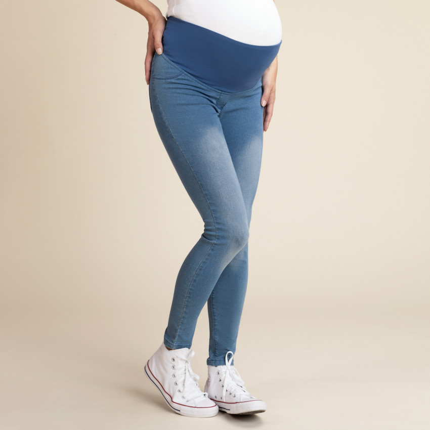 Pantalon grossesse maternité t38 bleu jean - Maternite