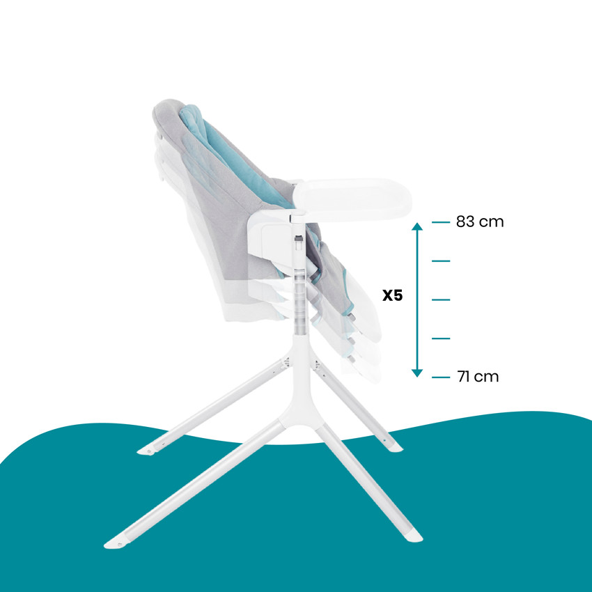 Chaise haute Slick 2-en-1  