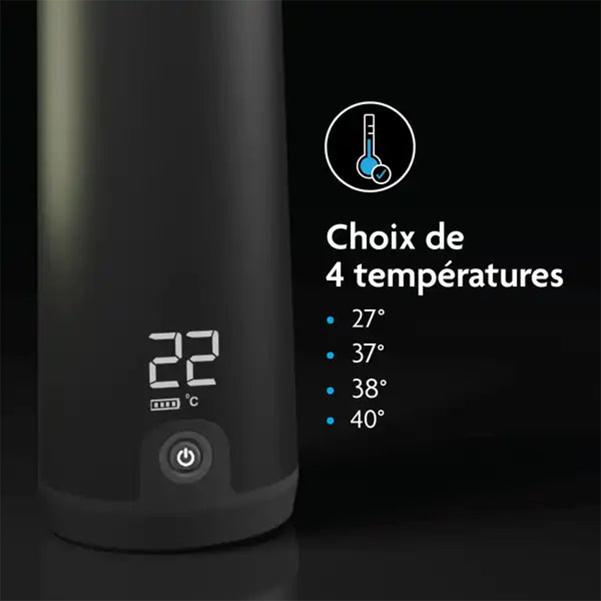 Chauffe-biberon nomade Superfast Portable Warmer Noir 