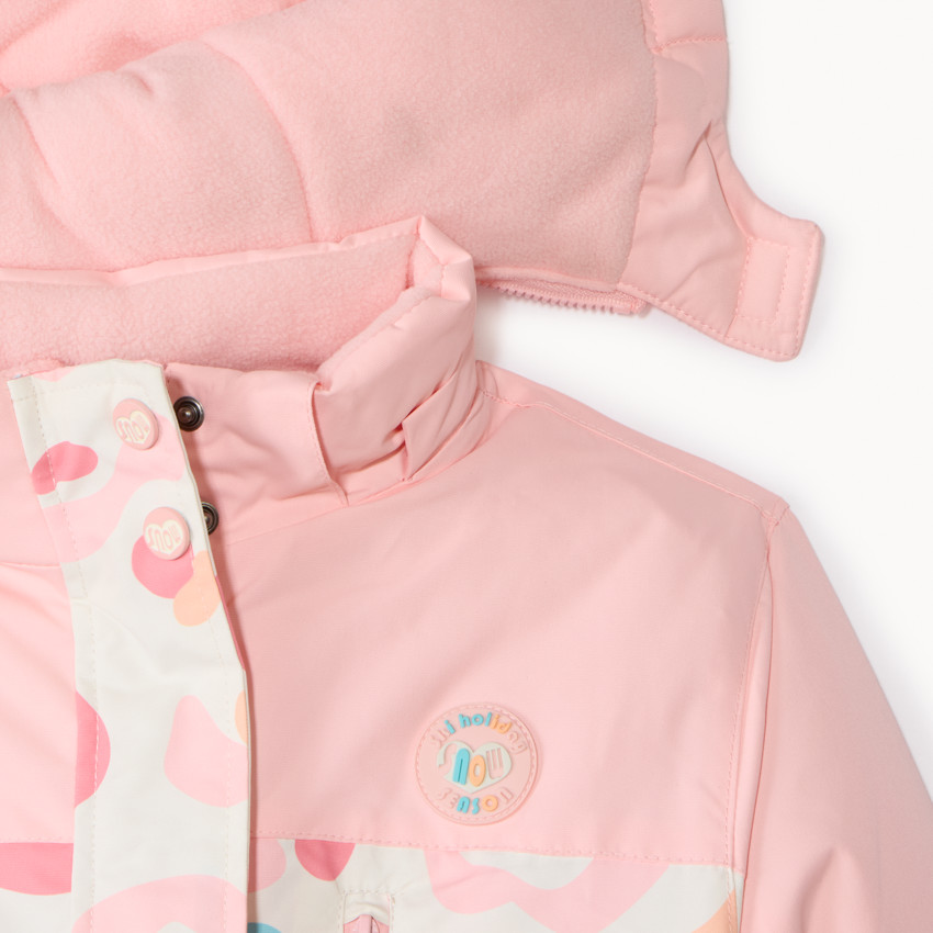 Combinaison de ski imprimé arty pour fille  