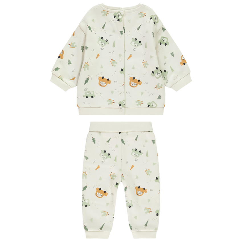 Ensemble pantalon jogging + sweat imprimé voiture pour bébé garçon 