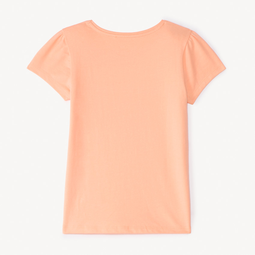 T-shirt manches courtes print fantaisie pailletées pour fille 