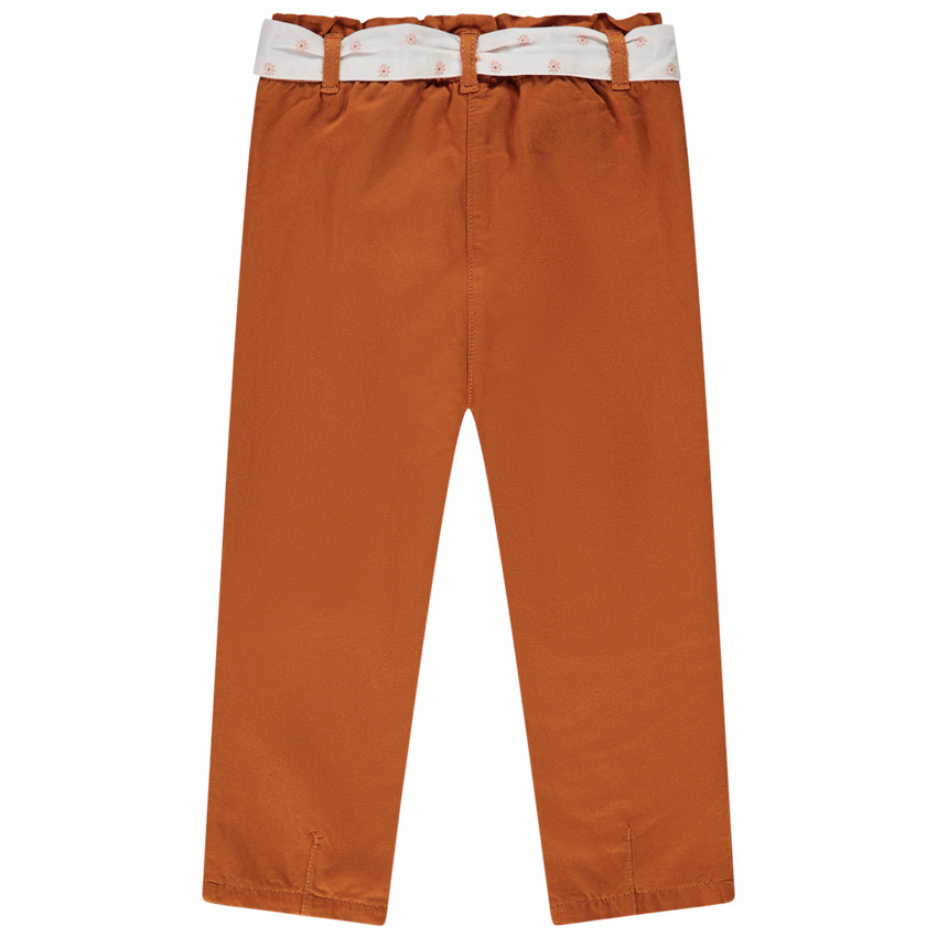 Pantalon en lyocell avec noeud de serrage fantaisie pour bébé fille 