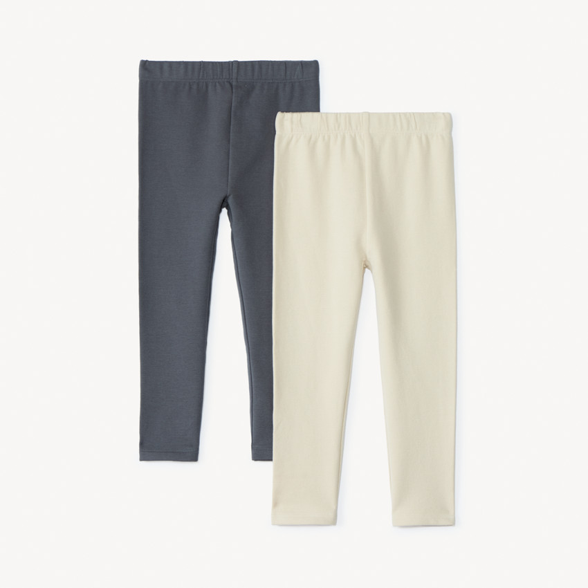 Lot de 2 caleçons en molleton uni pour bébé fille 