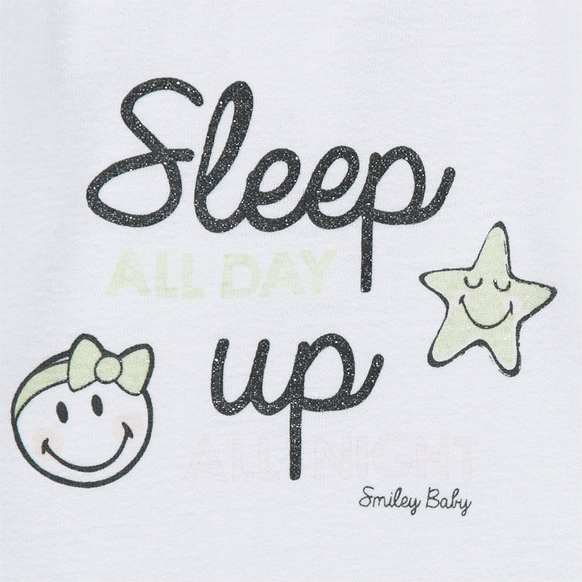 Pyjama en jersey avec print Smiley et pantalon imprimé all-over 