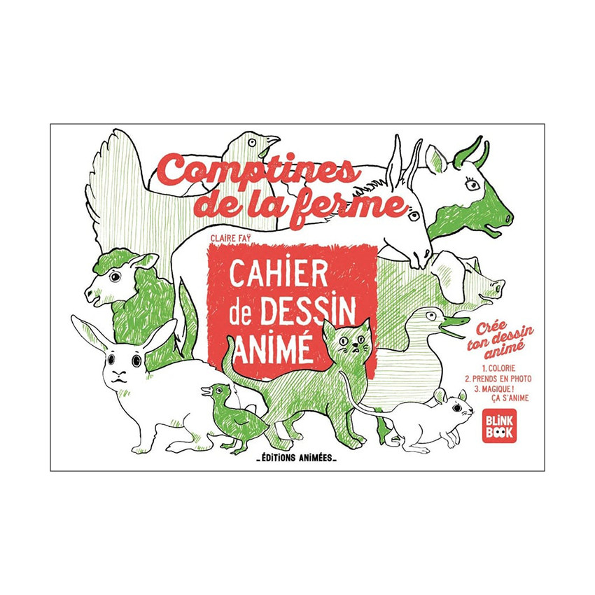 Cahier de dessin animé "Comptines de la ferme" 