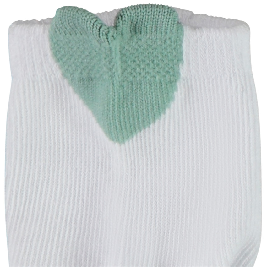Lot de 5 paires de chaussettes languettes cœur pour fille 