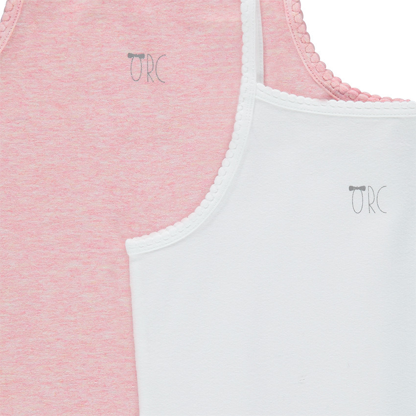 Lot de 2 maillots de corps print logo 