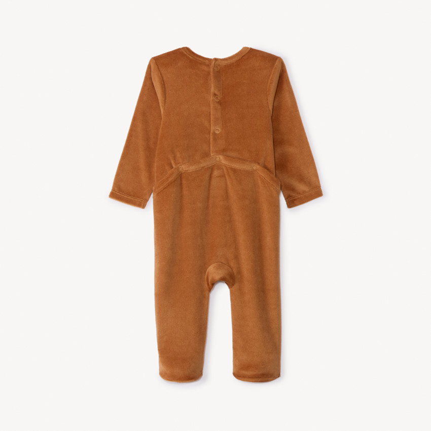 Dors-bien en velours printé pour bébé garçon 