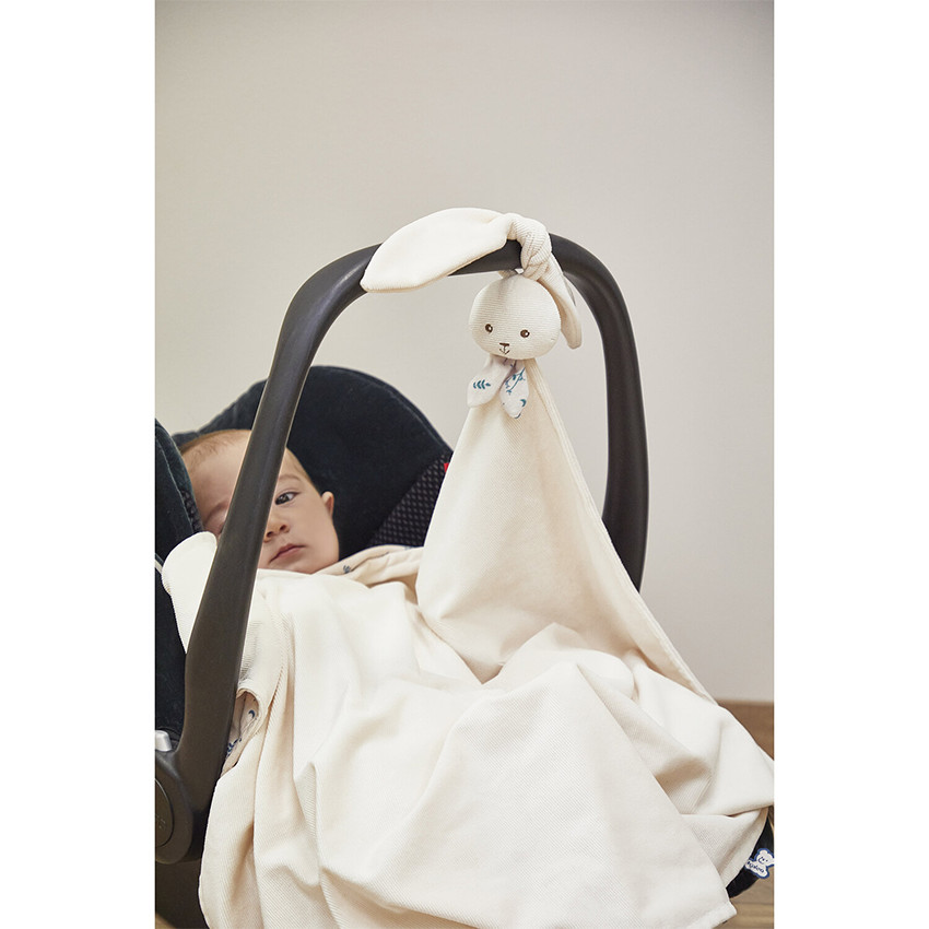 Couverture doudou Lapin Crème 