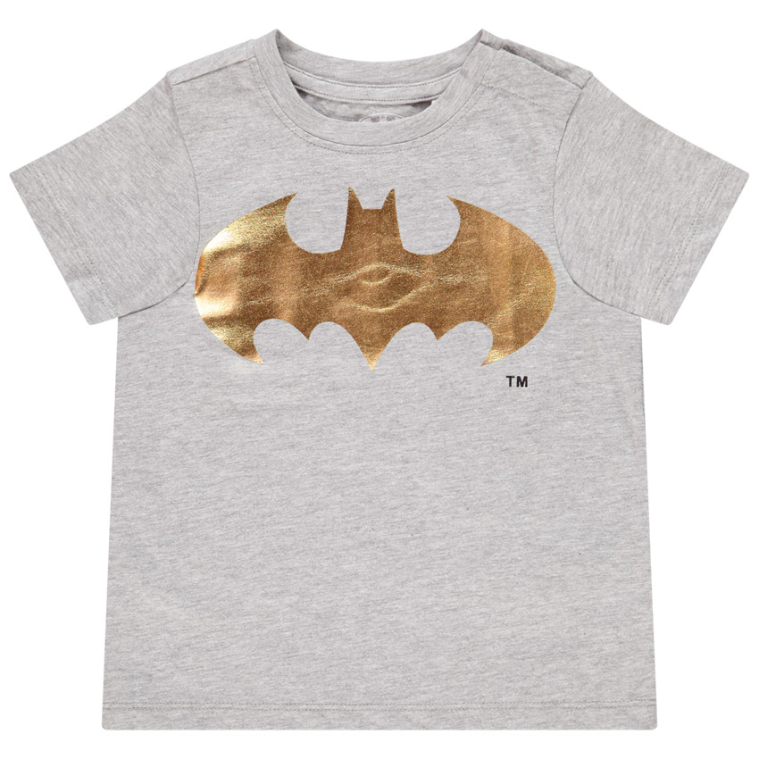 T-shirt manches courtes print Batman doré pour bébé garçon