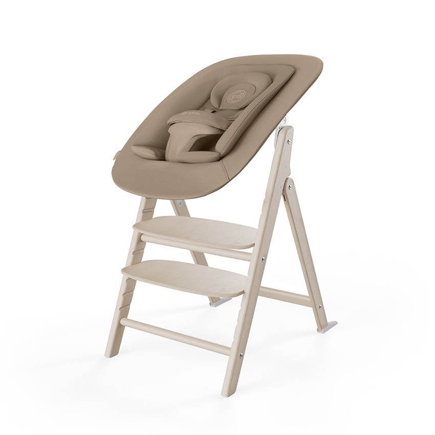 Chaise haute évolutive Click & Fold 4 en 1 all natural - Beige (Cybex) - Image 1