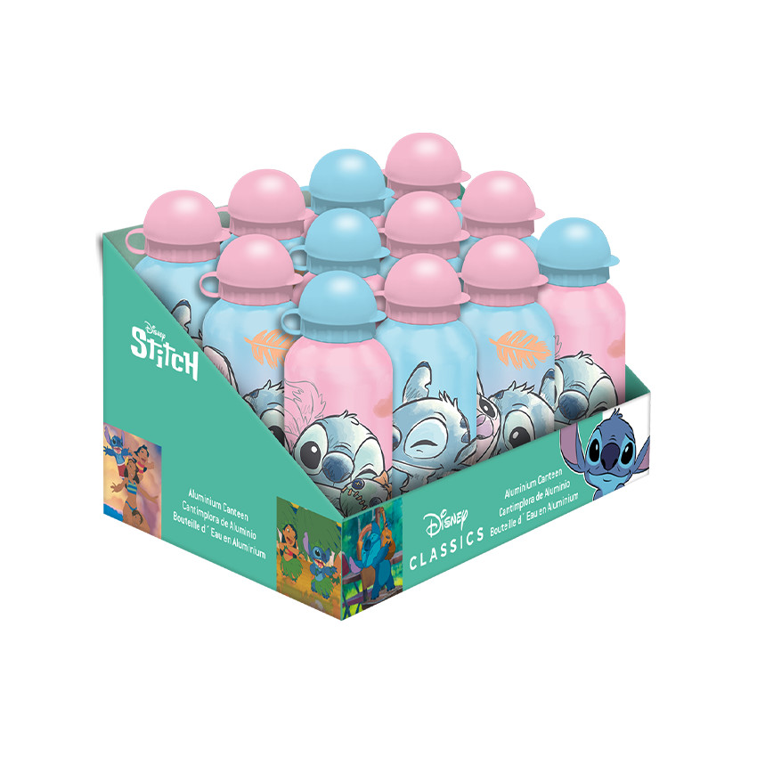Gourde aluminium Stitch Pastel 500 ml (modèle aléatoire) 