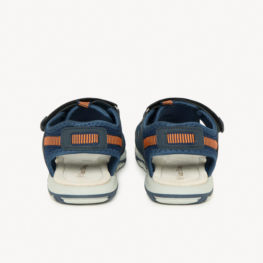 Sandales velcro avec élastiques bicolores pour garçon 