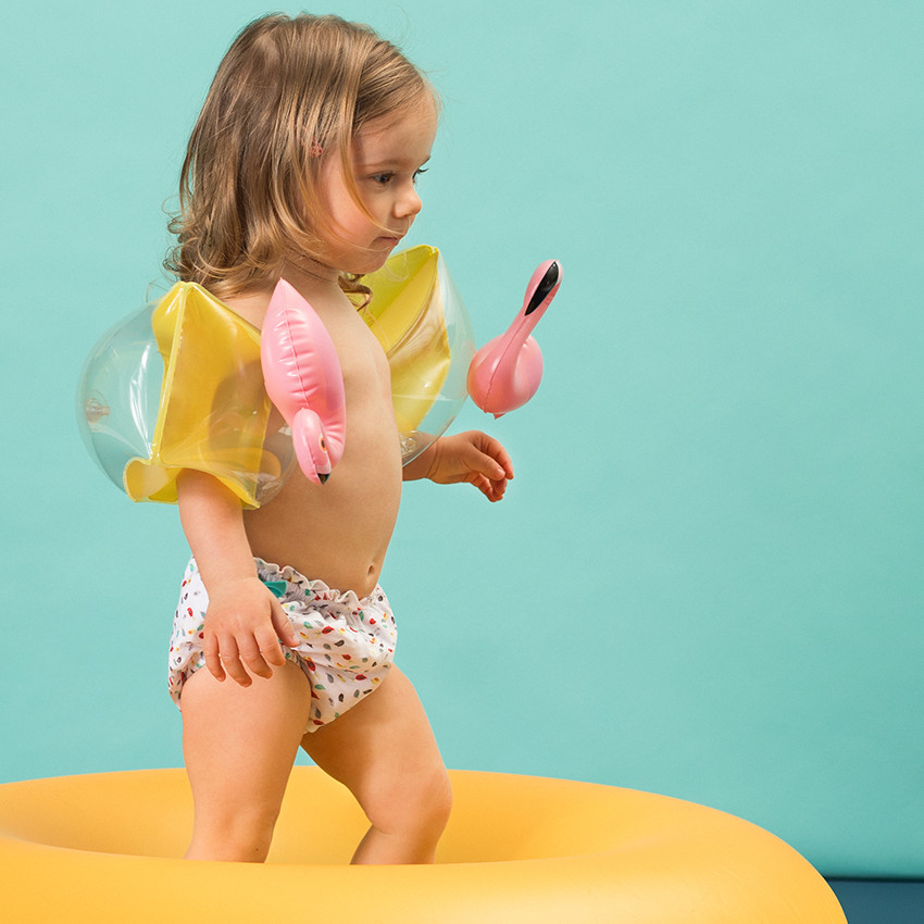 Slip de bain pour couches imprimé all-over 