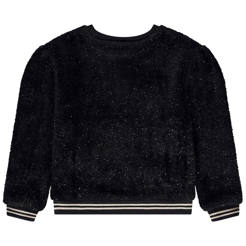 Sweat en maille sherpa avec fils lurex pour fille 