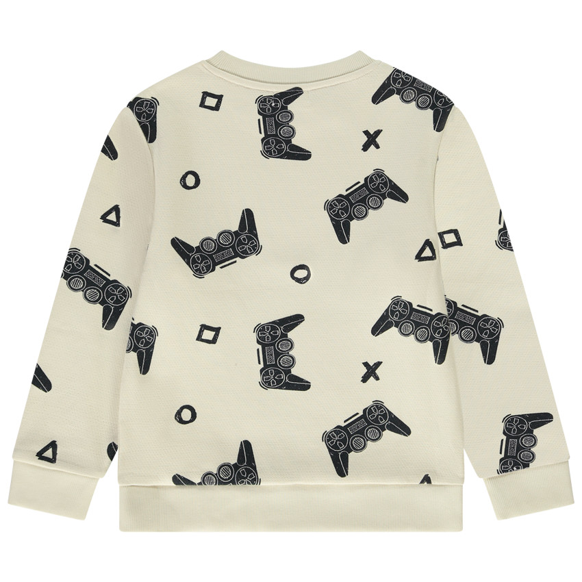 Sweat imprimé manettes de jeu pour garçon 