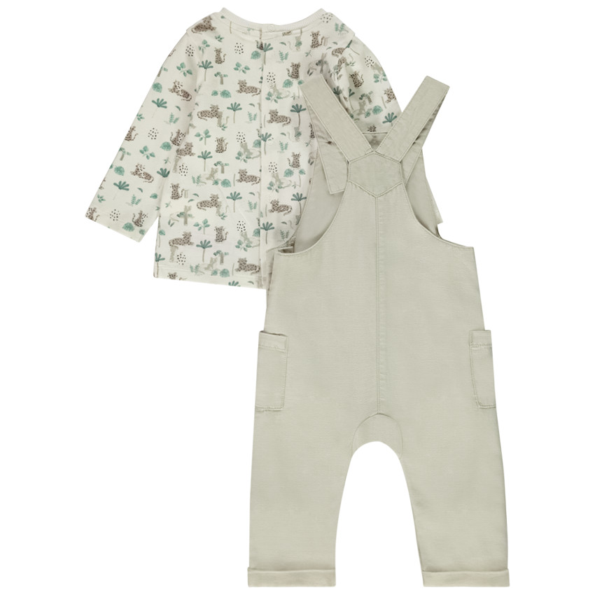 Ensemble 2 pièces imprimé savanne pour bébé garçon 