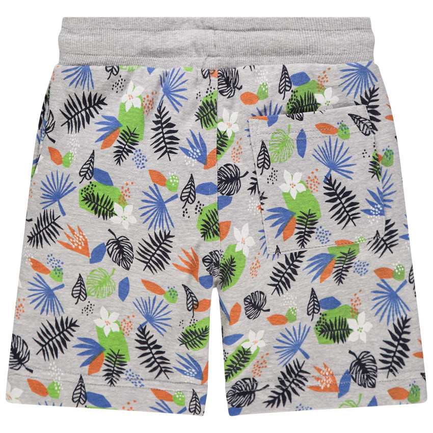 Bermuda en molleton imprimé all-over 