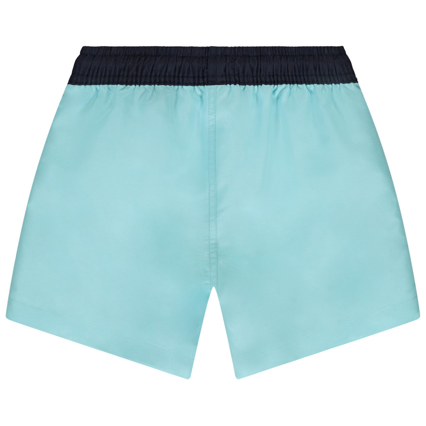 Short de bain en microfibre bicolore et printé garçon 
