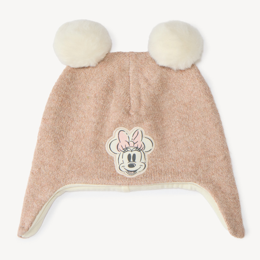 Bonnet bébé fille en sherpa Minnie Disney 