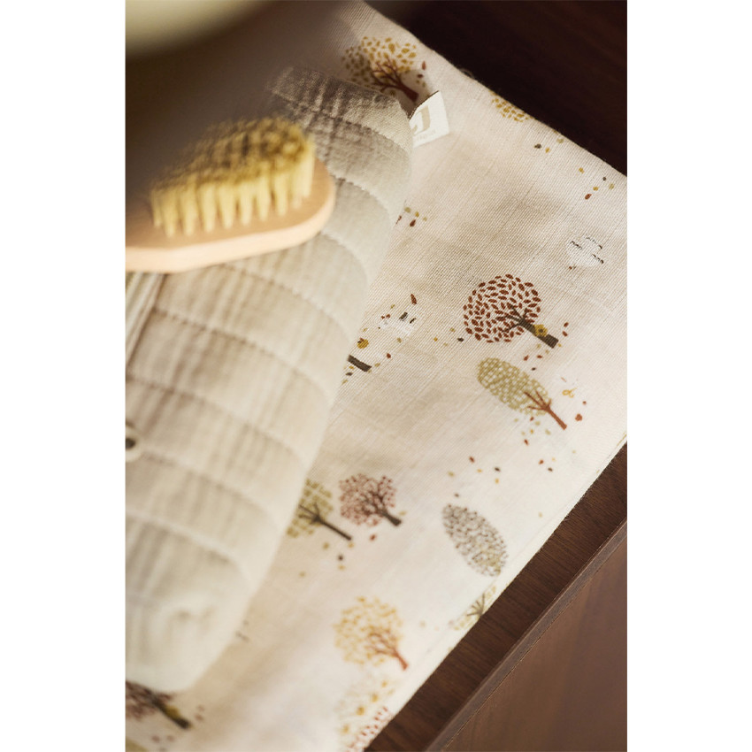 Lot de 3 langes en gaze de coton 70x70cm Tiny Park 