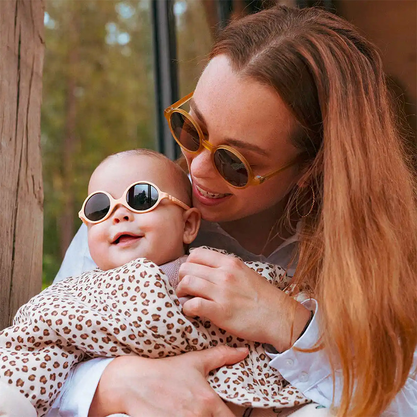 Lunettes de soleil réversibles Diabola 0-1 an abricot 